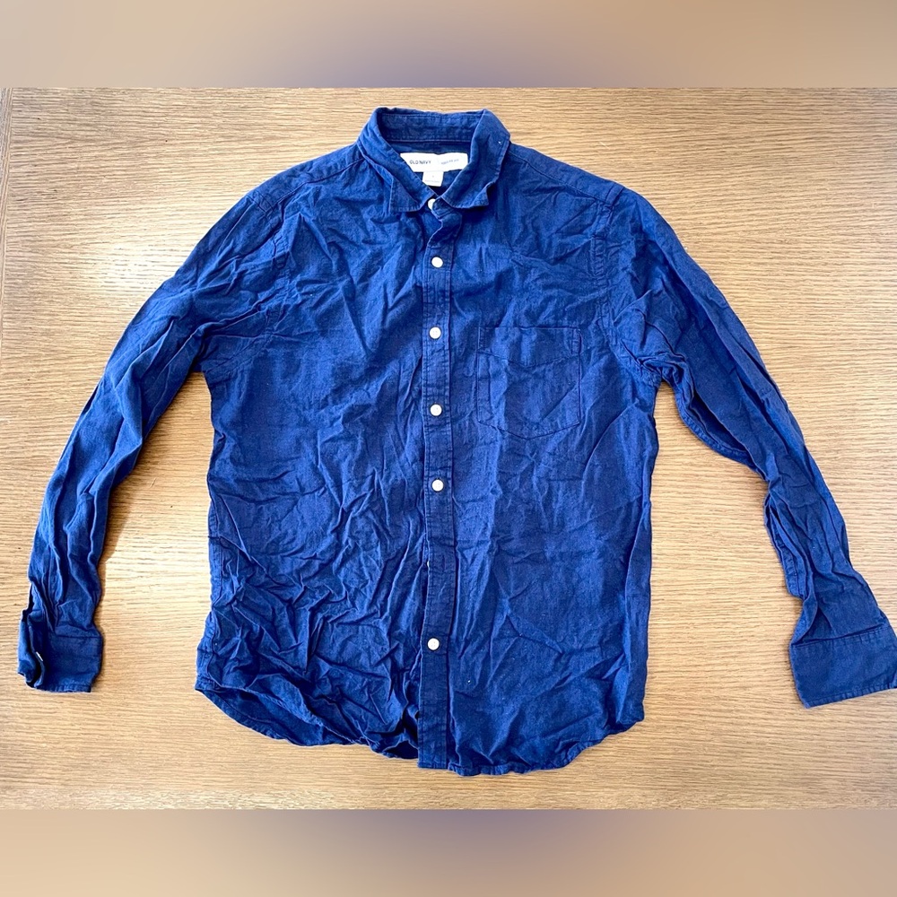 Classic Fit Linen-Blend Shirt RN 54023